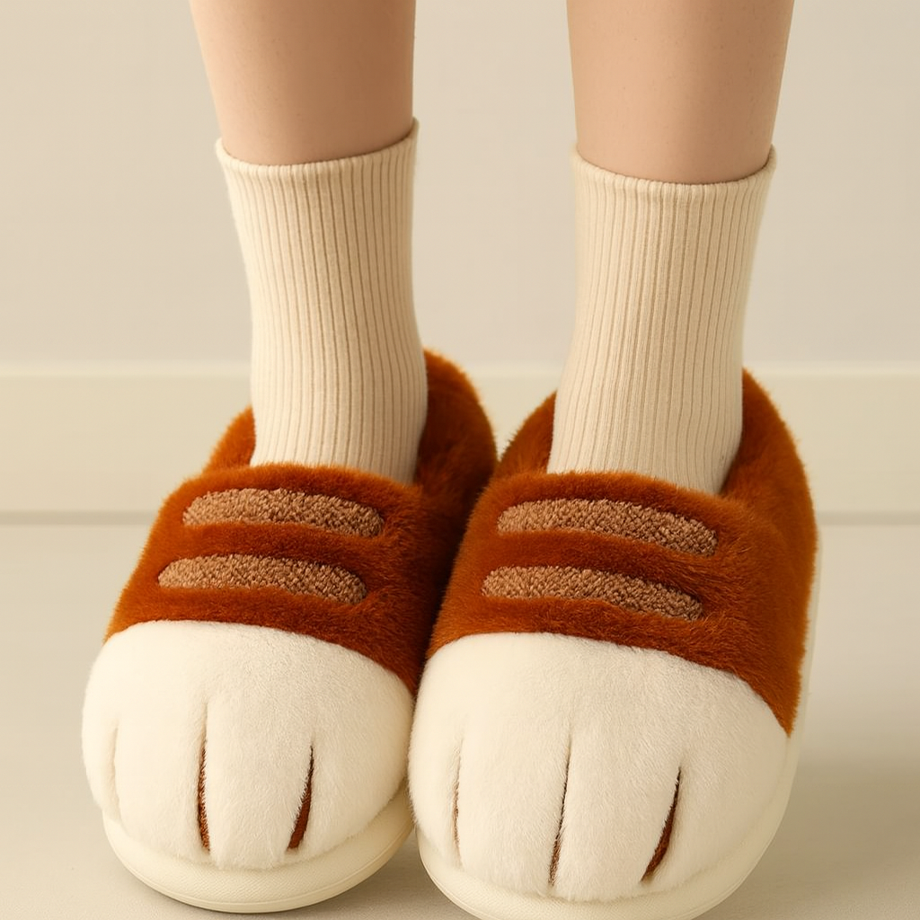 Cute Cat Paw Slippers